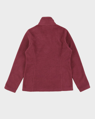 Patagonia Burgundy Full-Zip Fleece - M