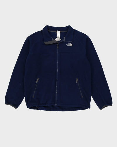 The North Face Navy Full-Zip Fleece - XL