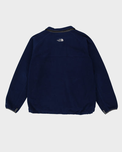 The North Face Navy Full-Zip Fleece - XL