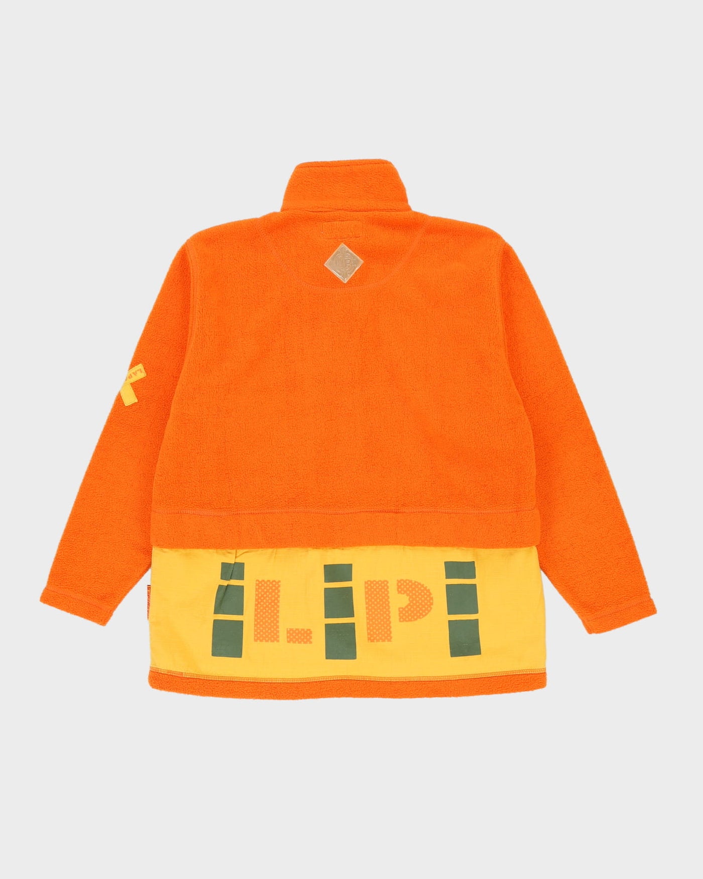 Vintage 90s Orange Fleece - M