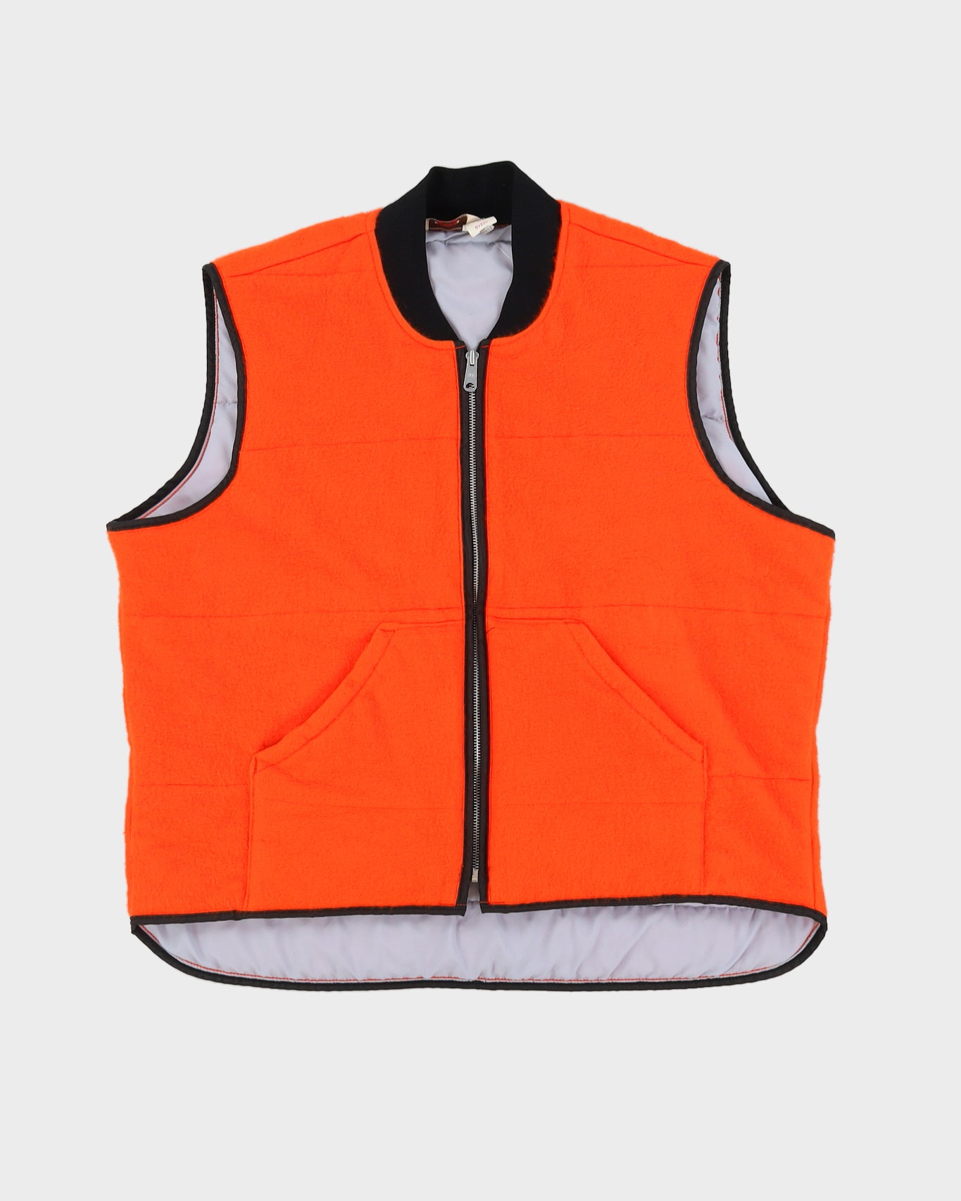 Men's Orange Sleeveless Fleece