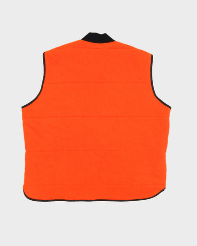 Men's Orange Sleeveless Fleece