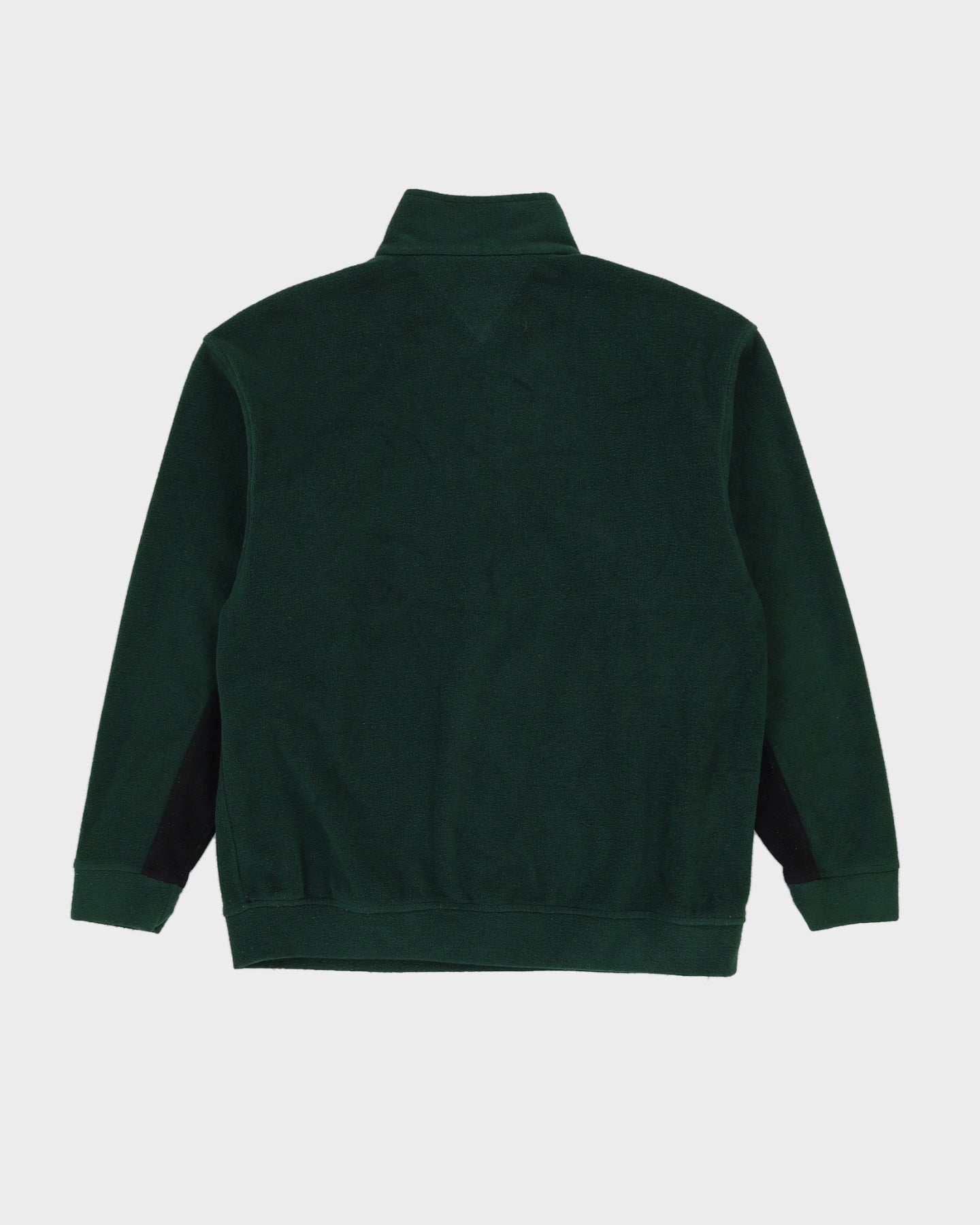 00s Tommy Hilfiger Green Quarter Zip Fleece - M