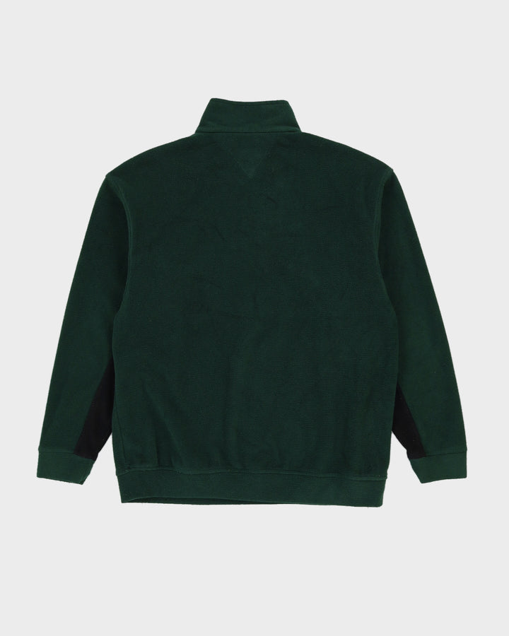 00s Tommy Hilfiger Green Quarter Zip Fleece M