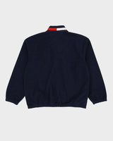 00s Tommy Hilfiger Blue Navy Quarter Zip Fleece - XL