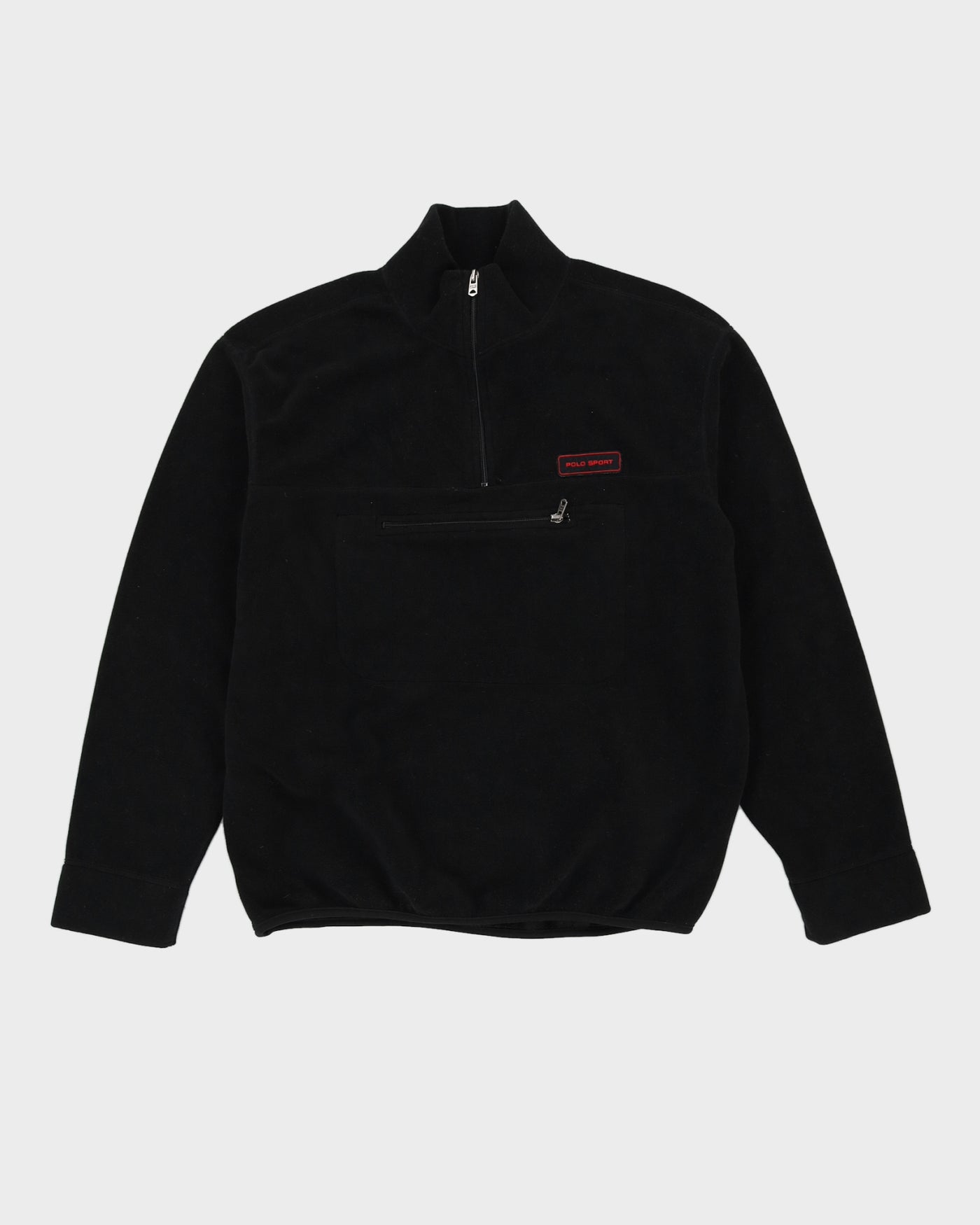 Ralph Lauren Polo Sport Quarter Zip Black Fleece - L