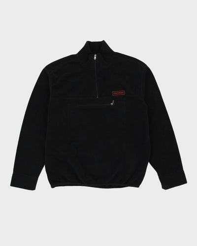 Ralph Lauren Polo Sport Quarter Zip Black Fleece - L