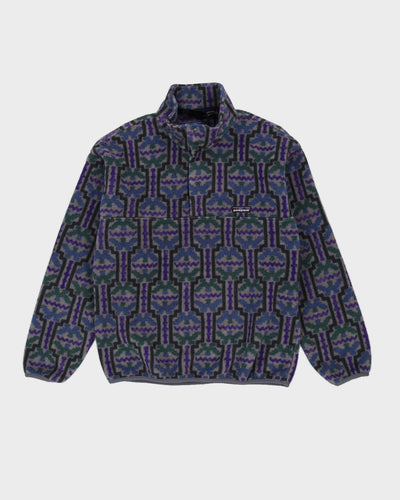Vintage 90s Patagonia Graphic Quarter Zip Fleece - M