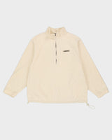 Essentials By Fear Of God White Quarter Zip Fleece - XL