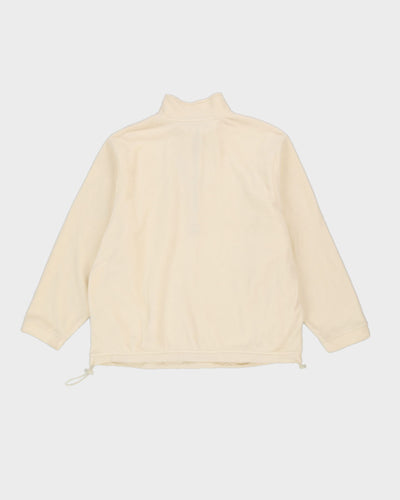 Essentials By Fear Of God White Quarter Zip Fleece - XL
