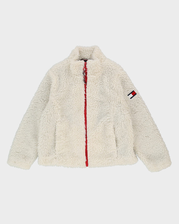 Tommy Hilfiger White Fluffy Fleece - L