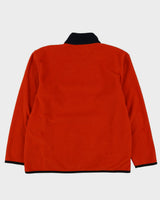 Tommy Hilfiger Orange Quarter Zip Fleece - L