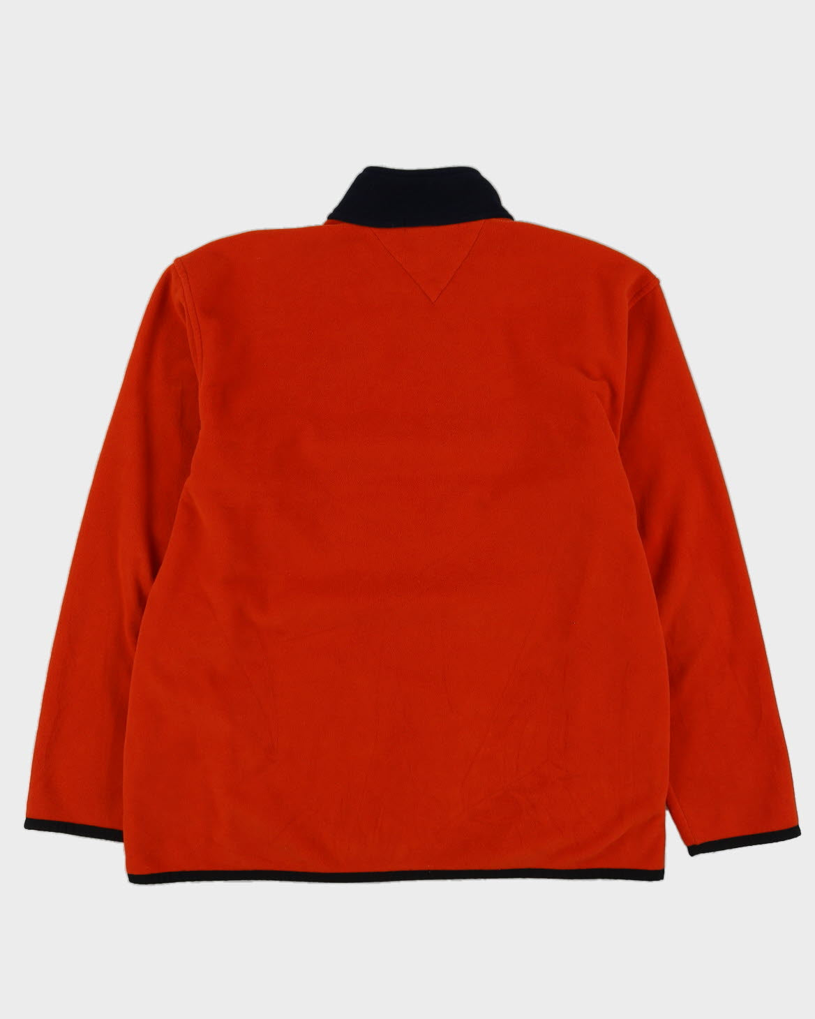 Tommy Hilfiger Orange Quarter Zip Fleece - L