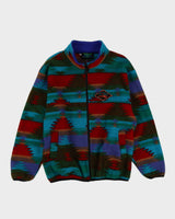 Vintage 90s Kelly Tuff Multicolour Full-Zip Fleece - L
