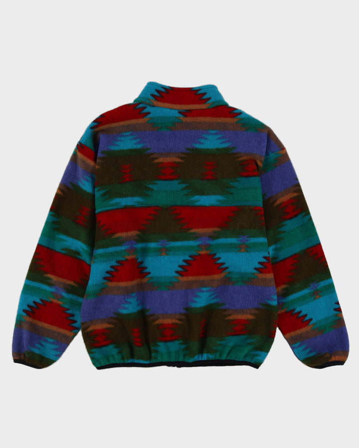 Vintage 90s Kelly Tuff Multicolour Full-Zip Fleece - L