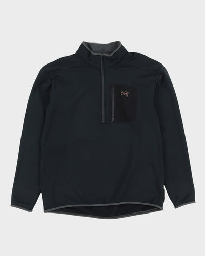 Arc'teryx Black Half Zip Fleece - L