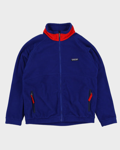 Vintage 90s Patagonia Blue Full Zip Fleece - M