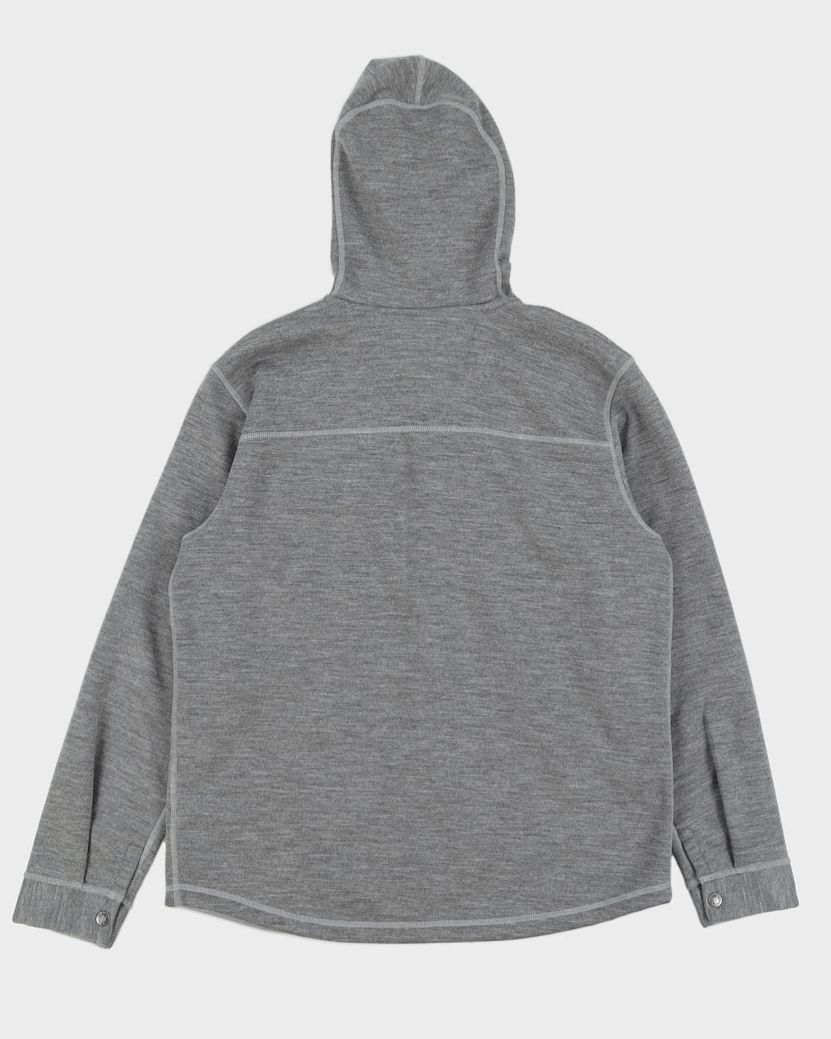 The North Face Grey Hooded Fleece - L
