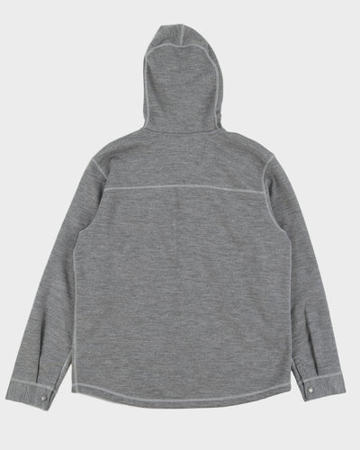 The North Face Grey Hooded Fleece - L