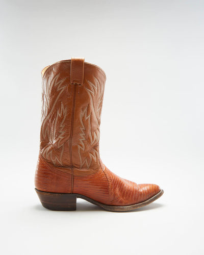 Vintage 80s Nocona Boots Brown Cowboy Boots - Mens UK 9.5