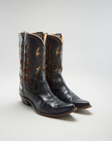Vintage 40s Acme Boots Black Cowboy Boots - Mens UK 7