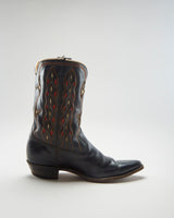 Vintage 40s Acme Boots Black Cowboy Boots - Mens UK 7