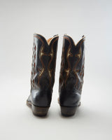 Vintage 40s Acme Boots Black Cowboy Boots - Mens UK 7