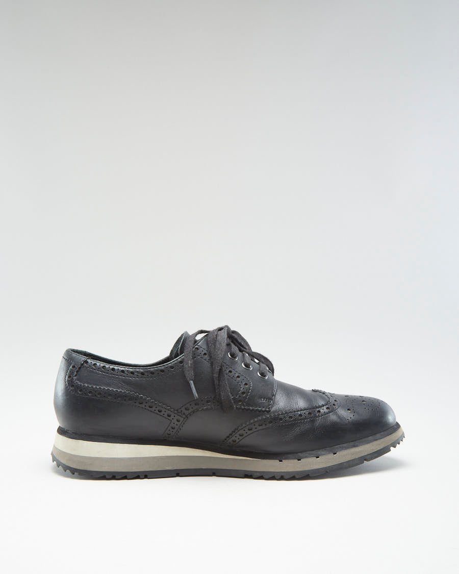 Prada Black Leather Shoes - Mens UK 11