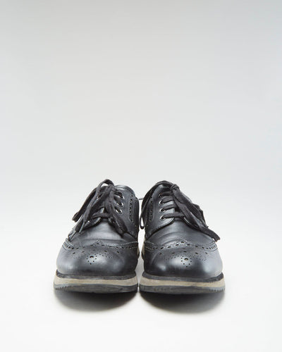 Prada Black Leather Shoes - Mens UK 11