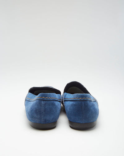 Prada Blue Suede Loafers - Mens UK 8.5