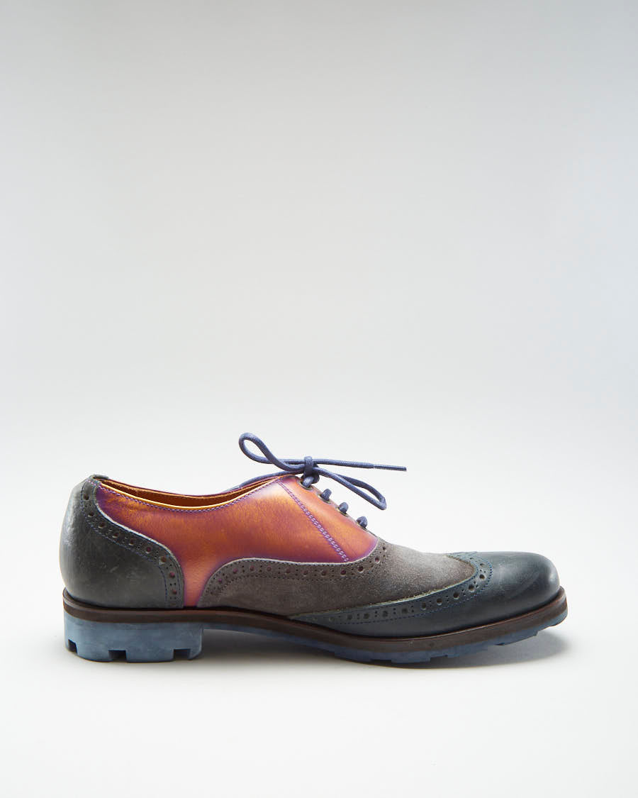 John Fluevog Wingtip Iridescent Formal Shoes - Mens UK 8