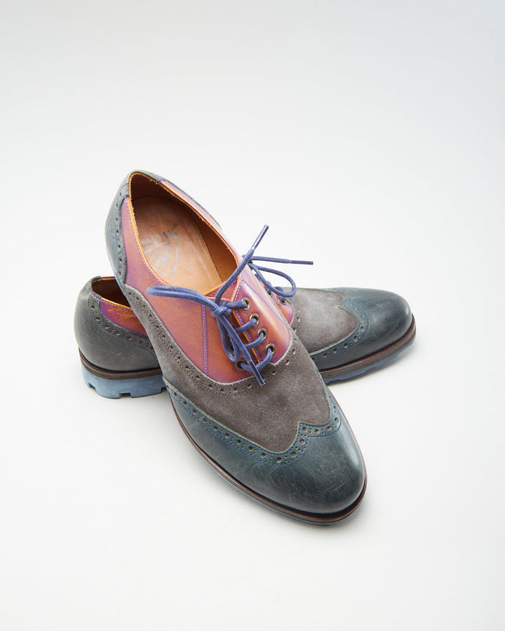 John Fluevog Wingtip Iridescent Formal Shoes - Mens UK 8