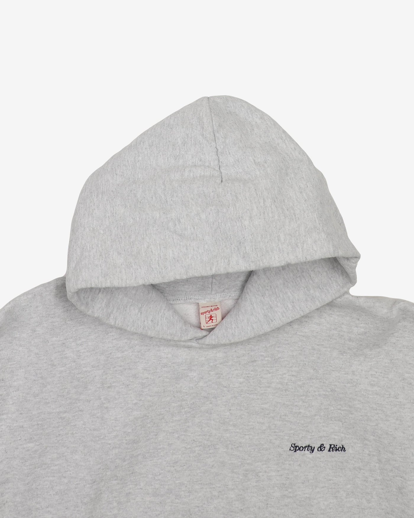 Emily Oberg Sporty & Rich Embroidered Grey Hoodie - L