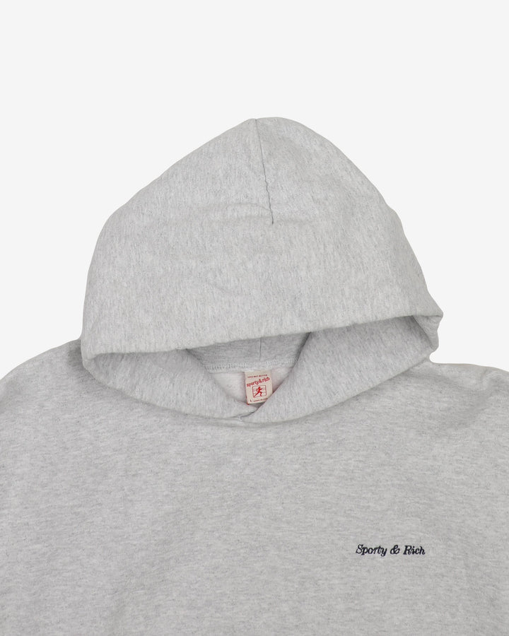 Emily Oberg Sporty & Rich Embroidered Grey Hoodie - L