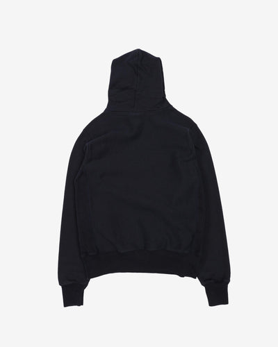 2000s Champion Reverse Weave Navy Hoodie - S