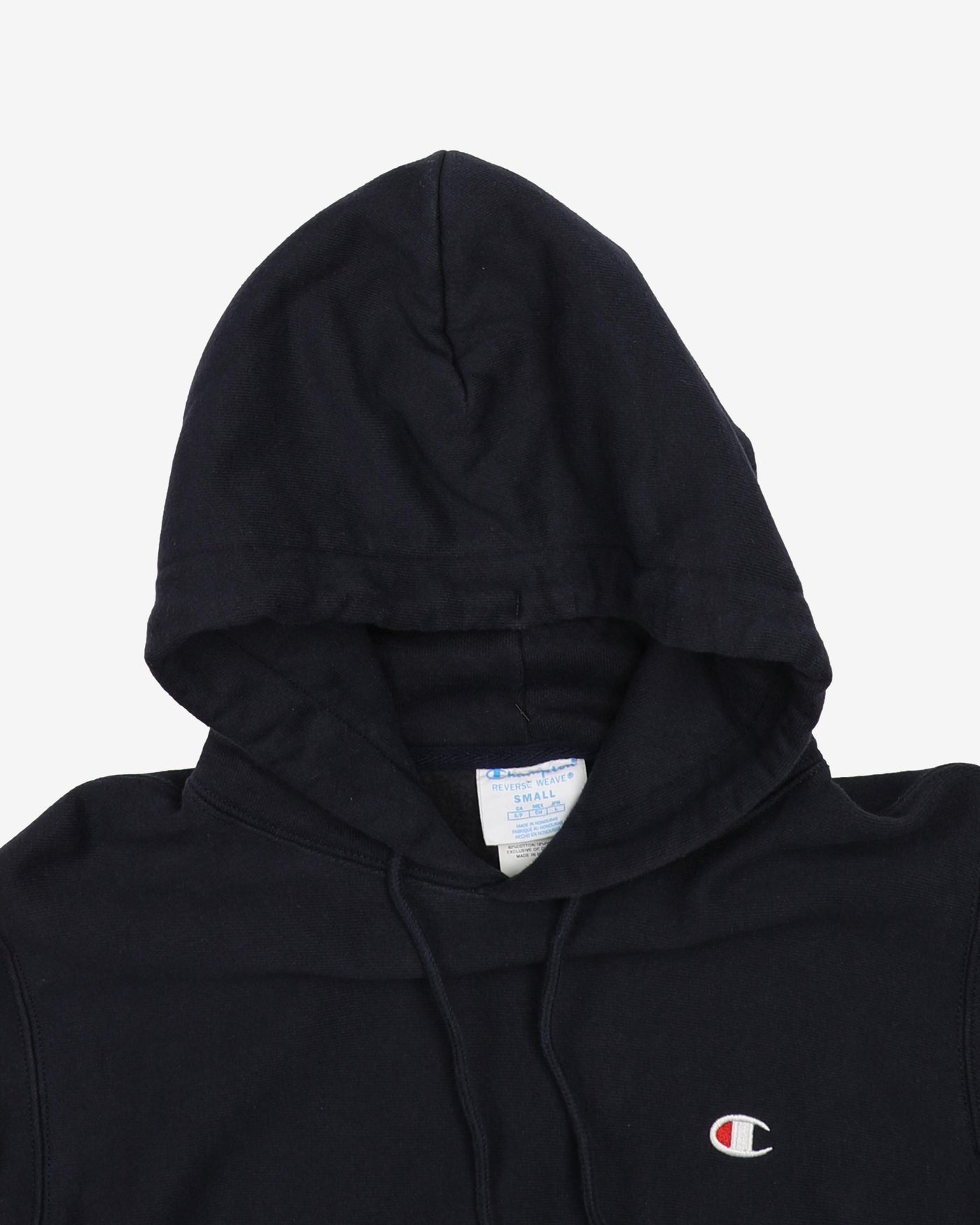 2000s Champion Reverse Weave Navy Hoodie - S