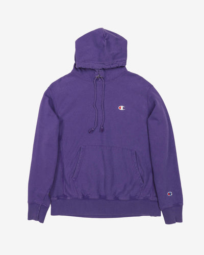 2000s Champion Reverse Weave Purple Hoodie - M