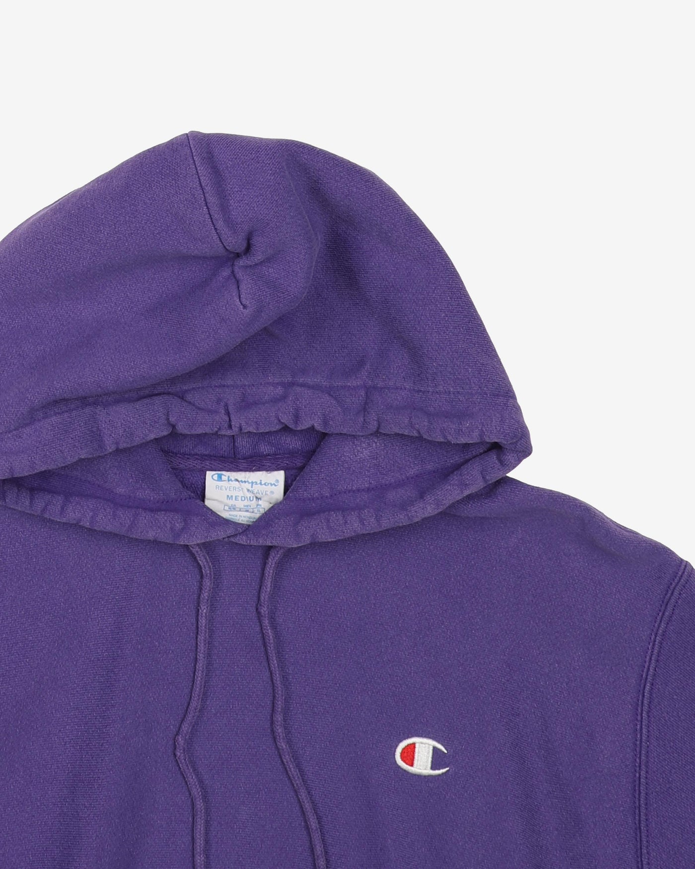 2000s Champion Reverse Weave Purple Hoodie - M