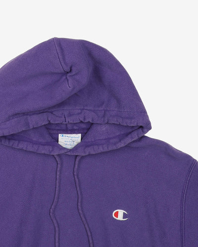 2000s Champion Reverse Weave Purple Hoodie - M