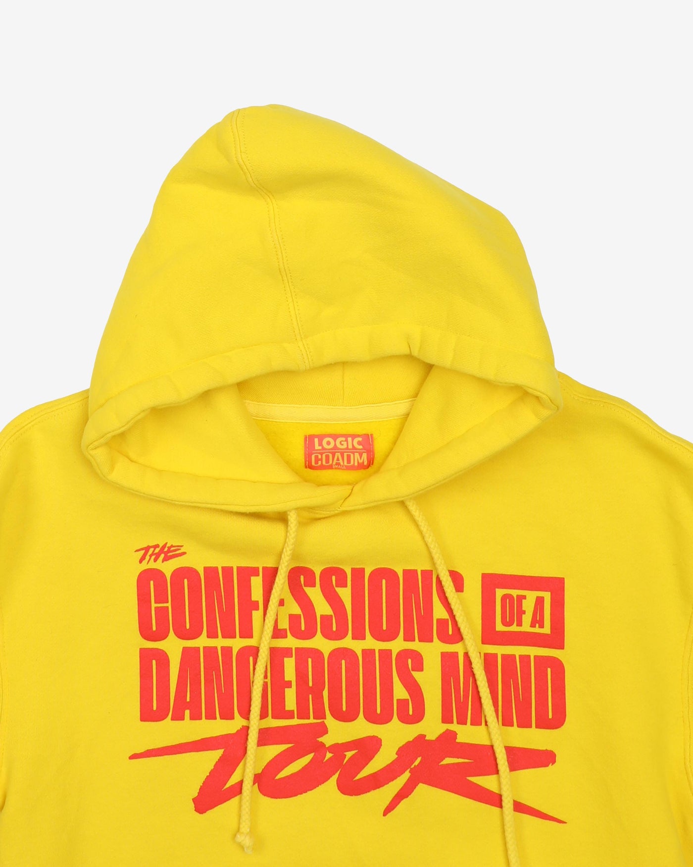 Logic 2019 Confessions Of A Dangerous Mind Yellow Tour Hoodie - S