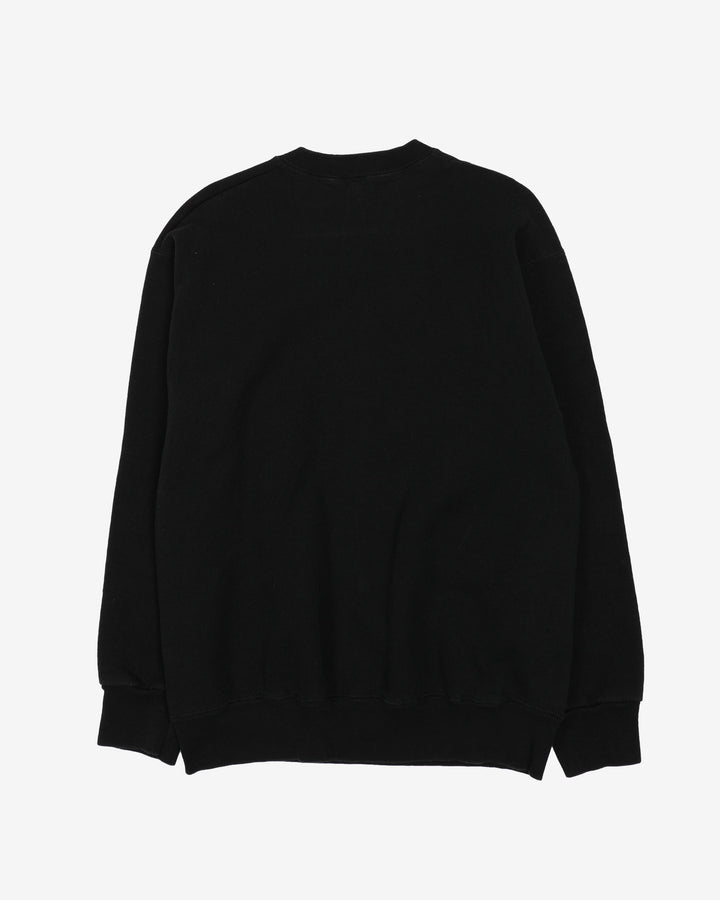 Vintage 90s Northwest Territories Polar Bear Nature Black Sweatshirt - L