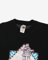 Vintage 90s Northwest Territories Polar Bear Nature Black Sweatshirt - L