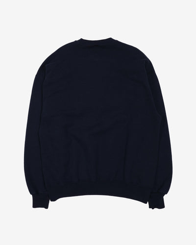 Vintage 90s OfcC University Of Calgary Russell Athletic Navy Sweatshirt - XL
