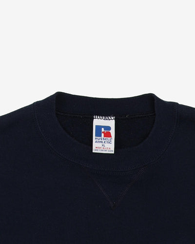 Vintage 90s OfcC University Of Calgary Russell Athletic Navy Sweatshirt - XL