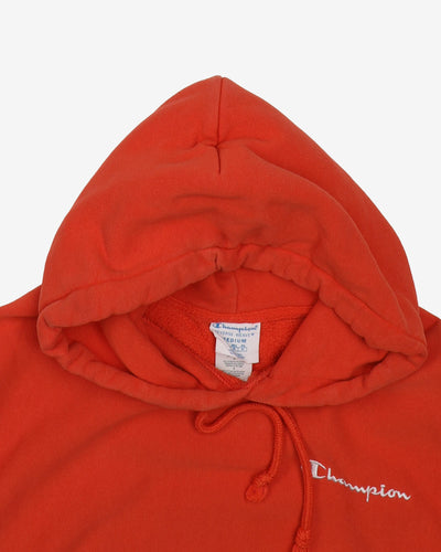 Champion Reverse Weave Orange Hoodie - Medium