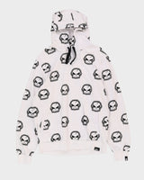 Skepta X No Fear White All Over Print Skull Hoodie - XL