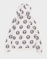 Skepta X No Fear White All Over Print Skull Hoodie - XL
