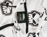 Skepta X No Fear White All Over Print Skull Hoodie - XL