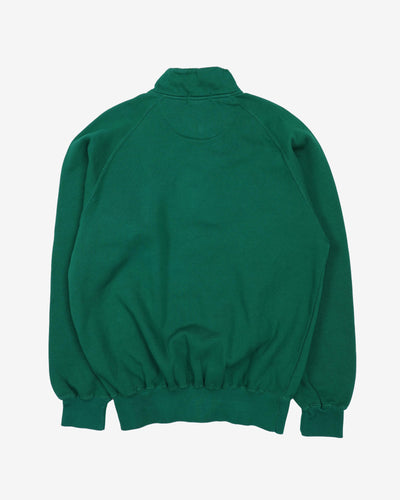 Nautica Green Quarter-Zip Sweatshirt