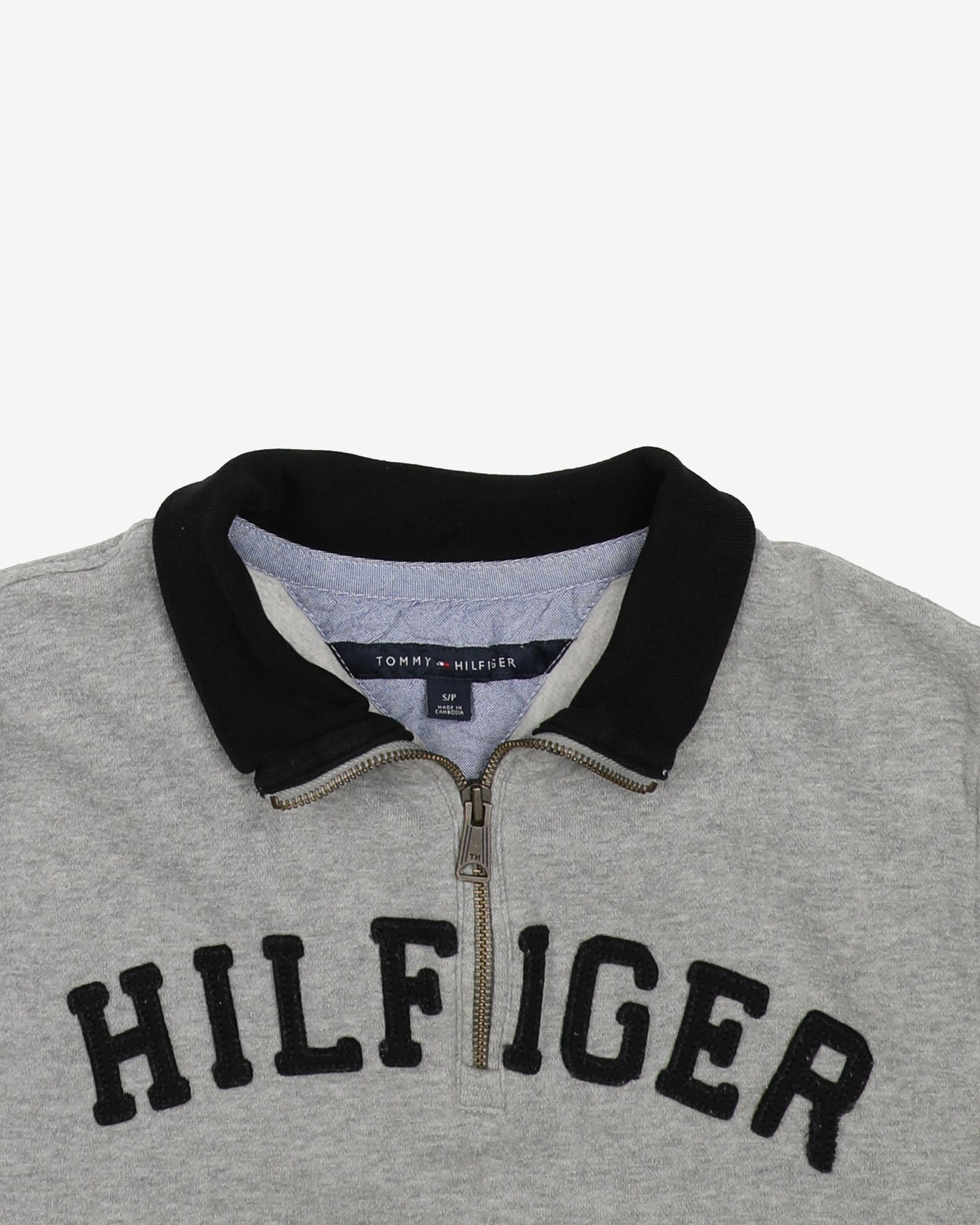 Tommy Hilfiger Grey Quarter-Zip - S